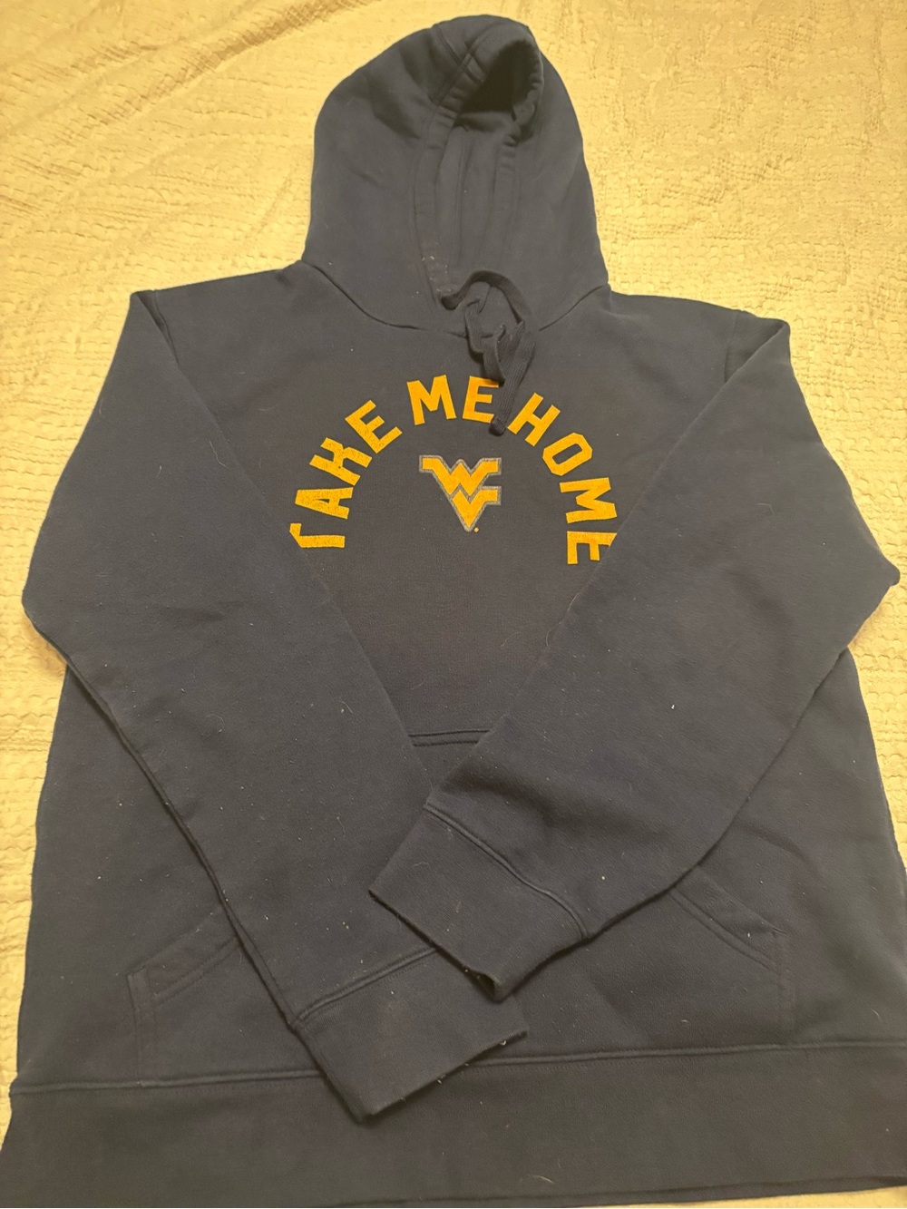 Fanatics Navy Hoodie with Gold 'Take Me Home' WV Logo